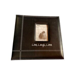 Live Laugh Love Pioneer Leatherette Photo Album 8.5" x 11" With 20 Top Loading P